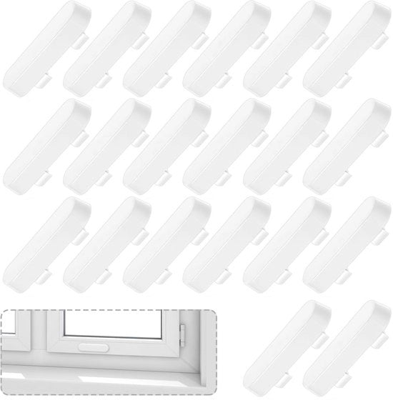 Ventilazione di finestra 20 pezzi - Copertura di ventilazione di finestra - Coperture di fine - Coperture di fine di sostituzione - Coperture di fine per drenaggio - Materiale plastico a colori fissa - Coperture di scarico