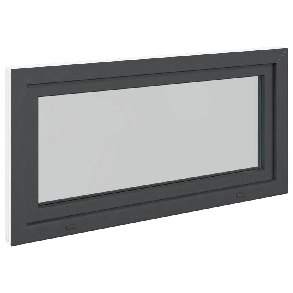 Finestra per Soffitta RISOR 120 x 60 cm PVC e Vetro Antracite 42047343