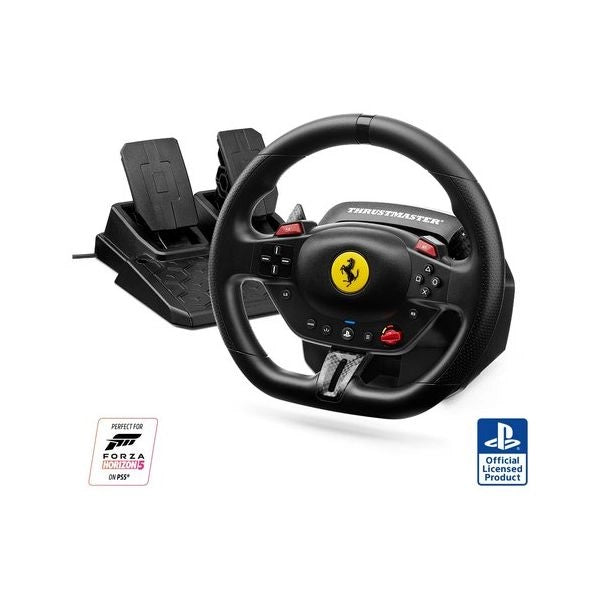 Thrustmaster t98-p ferrari 296 gtb nero usb sterzo + pedali analogico/digitale pc, playstation 4, playstation 5 - 4160880