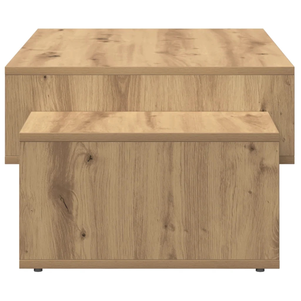 Tavolino salotto | Tavolino da caff¨¨ | Tavolino da Soggiorno Rovere Artigianale 105x55x32 cm in Truciolato