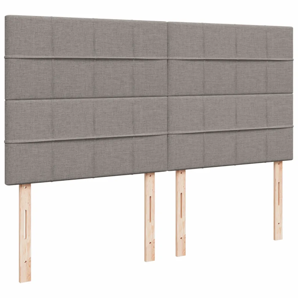 Giroletto a Molle con Materasso Tortora 200x200 cm in Tessuto