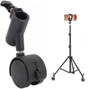 Set di ruote per lampada 360° rotante - Set di tre ruote a sfera con rotazione - 16 mm diametro di montaggio - installazione facile - ruote silenziose