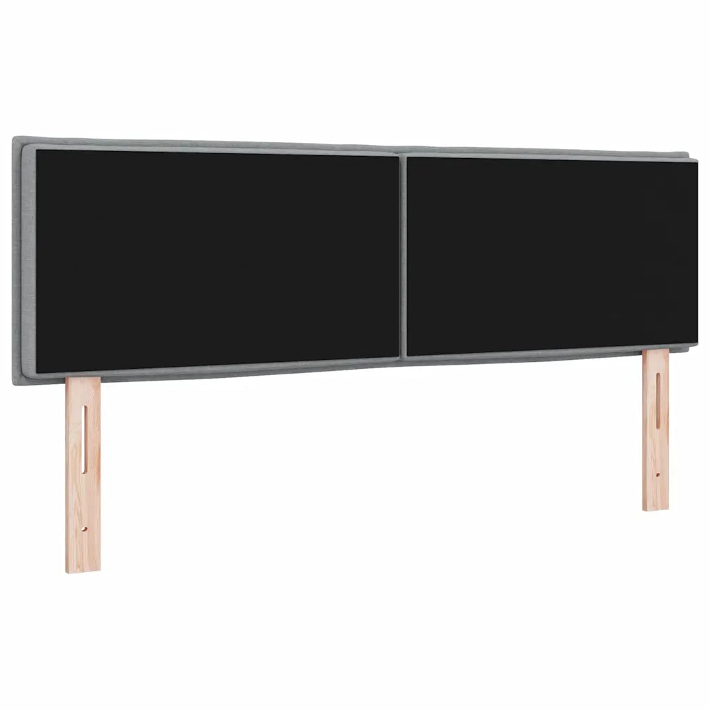 Testiera | Testata Grigio chiaro 144 cm Tessuto
