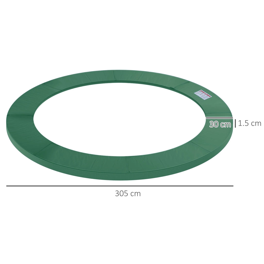 Copertura Tappeto Elastico ?305x1.5 cm Pieghevole e Portatile, in Plastica PE e Schiuma EPE Verde