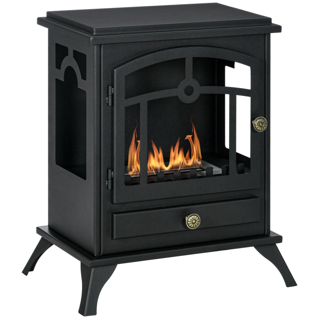 Caminetto bioetanolo ¨C Minimal ¨C Nero 45x28x54 cm