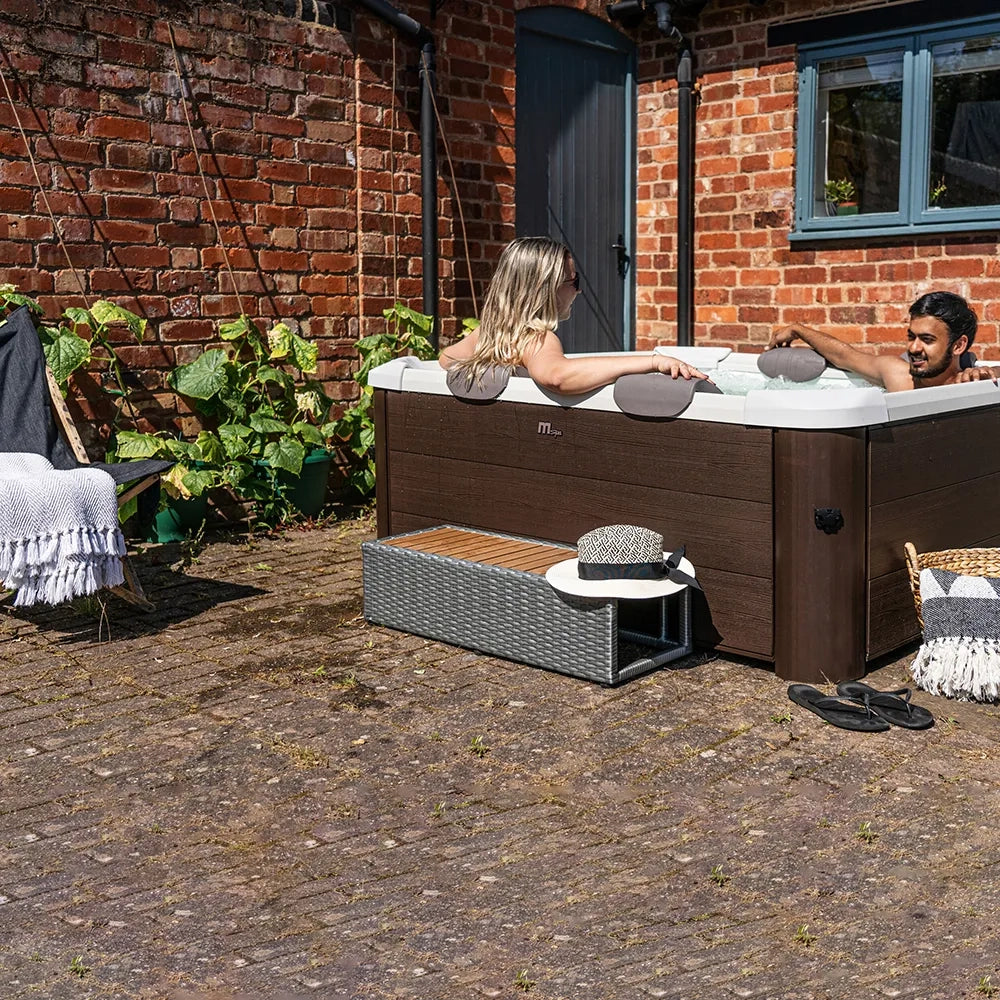 MSpa Spa rigida fuori terra quadrata Tribeca F-TR062W - Tempo Style 1.6m x 1.6m x 0.65mH
