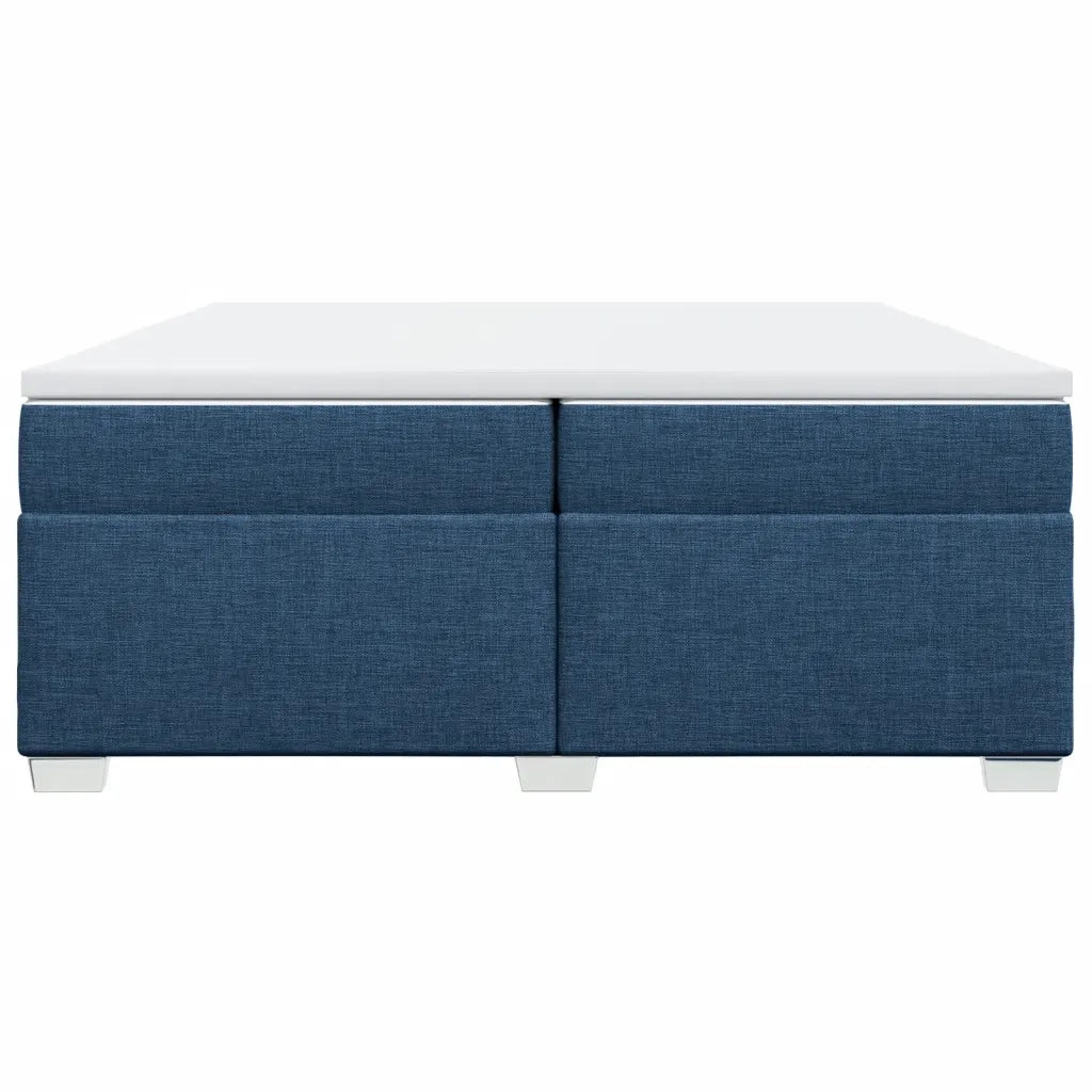 Giroletto a Molle con Materasso Blu 200x200 cm in Tessuto 3285164