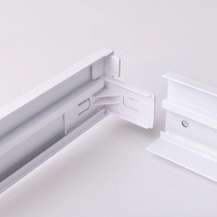 Telaio LED a scatto 60x30 bianco alluminio Ecolight