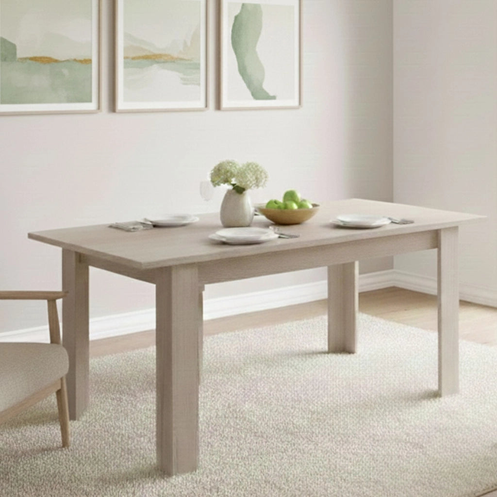 Tavolo allungabile Takumi, Consolle con allunghe, Tavolo da pranzo multiuso, Ripiano estensibile da cucina, Made in Italy, 137x90 h79 cm, Rovere