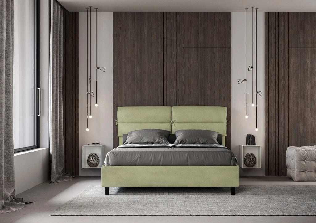 Letto Matrimoniale 160x210 cm Senza Rete Nandy Tè verde