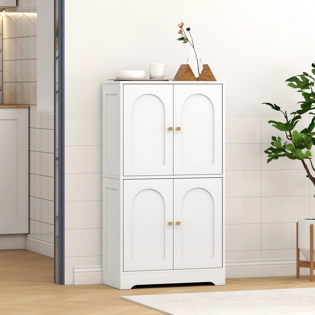 Credenza con Ante e Ripiani ¨C Minimal ¨C Bianco
