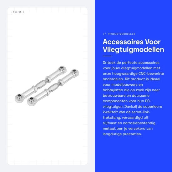 Accessori per Modelli di Aerei - Trattamento CNC - Metallo di Alta Qualità - Resistente ai Sfregamenti - Resistente alla Corrosione - Facile da Installare - Manettino di Comando RC