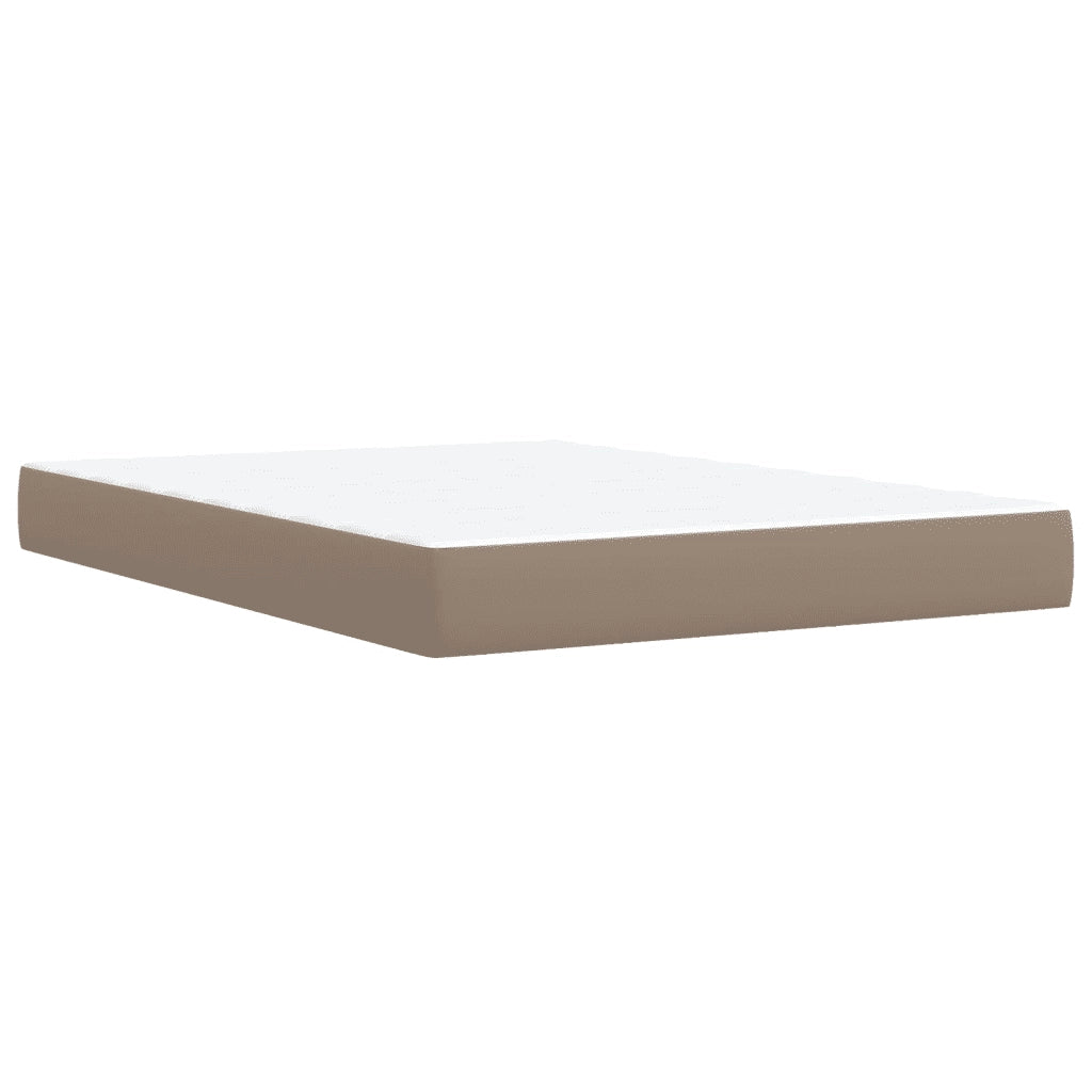 Giroletto a Molle con Materasso Cappuccino 160x200cm Similpelle 3290731