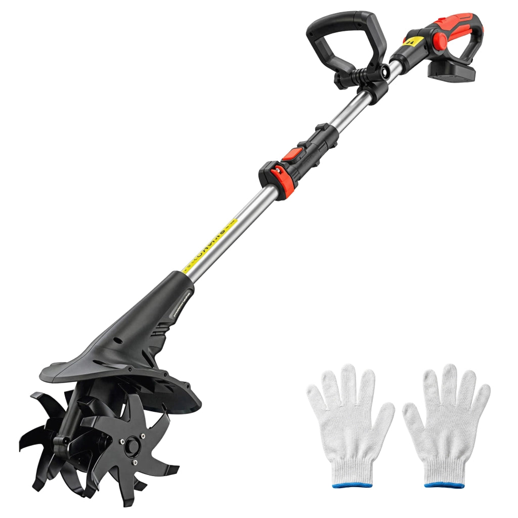 Motocoltivatore da Giardino 18V Larghezza 20 cm Profondità 18 cm Batteria e Caricabatterie Esclusi