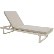 Lettino PALOMINOS in alluminio con cuscino beige