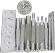 Set di viti a pressione di alta qualità in acciaio - Strumento di installazione - Set di viti a pressione - Accessori - Multifunzionale - Duraturo e facile da usare - Set di viti a pressione