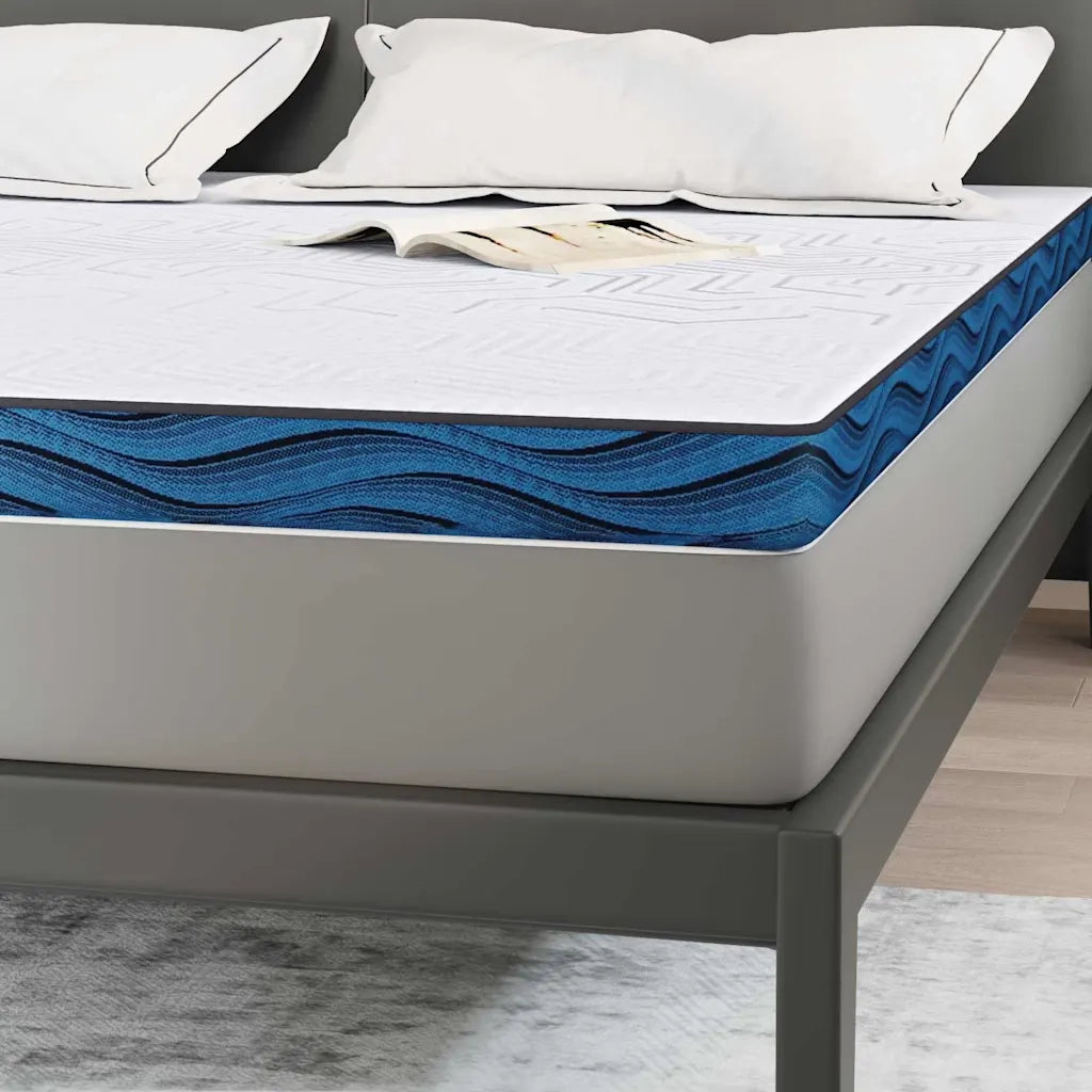 Topper per materasso Bianco 180 x 200 cm Tessuto Jacquard 4106273