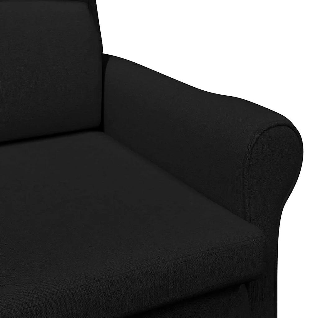 poltrona Nero 76 x 94 x 102 cm Tessuto