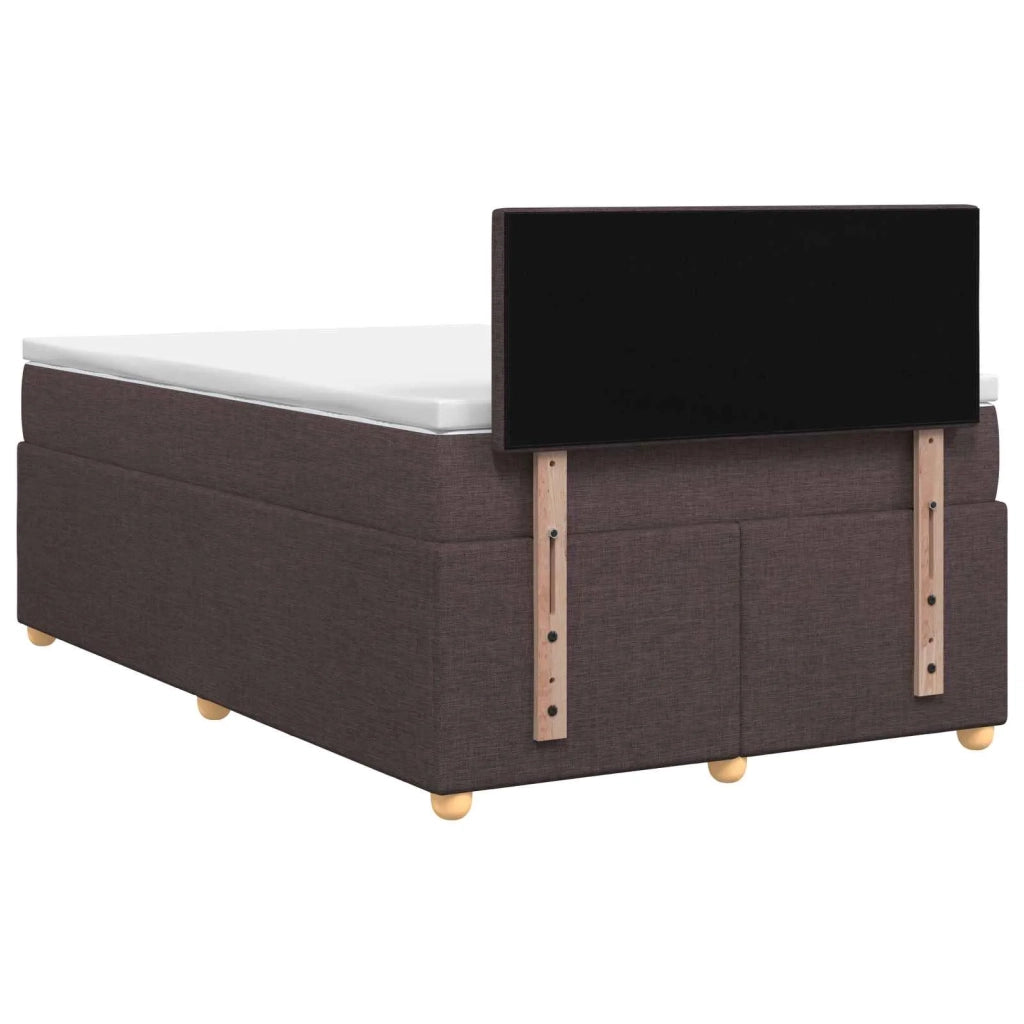 Letto box spring con materasso Marrone Scuro 120 x 200 cm 3450940