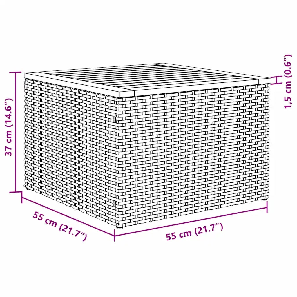 Set Divano da Giardino con cuscino 10 pcs Nero polyrattan 3347621