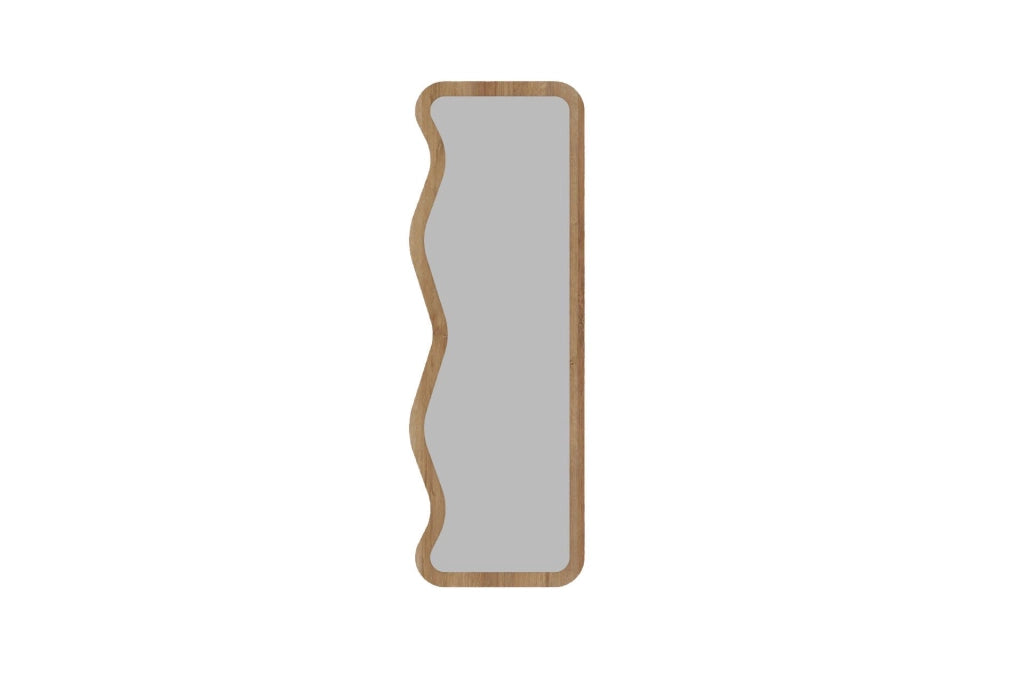 Specchio in legno "Asel" - 50 x 160 cm - Beige