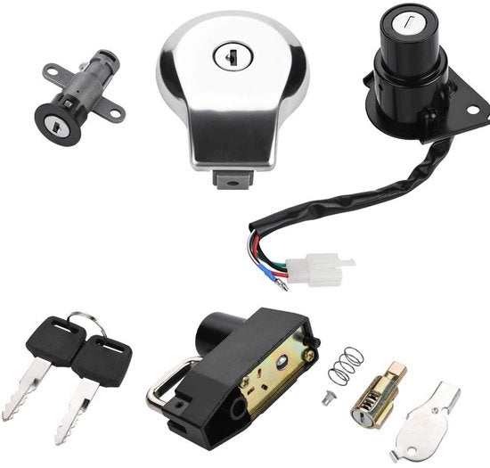 Copricoppa del serbatoio con chiusura a chiave - Interruttore di accensione - Carburante - Accessorio motociclistico - Compatibile con Virago XV535 - XV250 - XV125 - Accessorio motociclistico con chiave