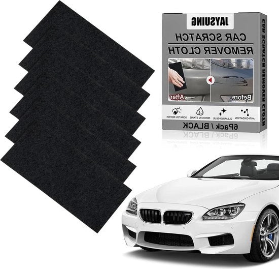 Rimozione di Scrattoni per Auto - Kit di 6 Pezzi - Riparazione e Eliminazione di Marcature - Asciugamano Magic per Auto con Effetto Luce - Pulizia da Macchie d'Acqua