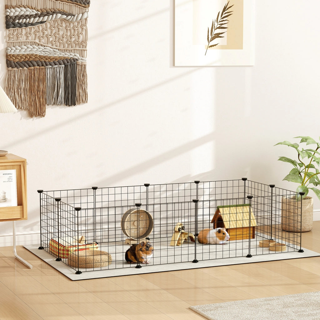 Recinto per Piccoli Animali ¨C zephmum ¨C Nero 106x73x36 cm