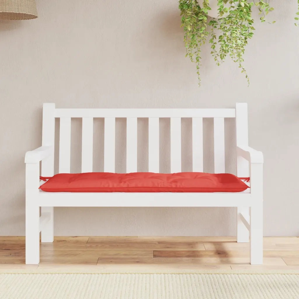 Cuscino per Panca-Cuscini per panchina Rosso 120x50x7 cm in Tessuto Oxford