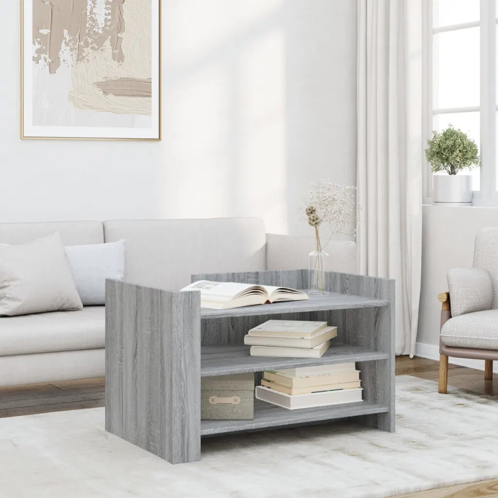 Tavolino salotto | Tavolino da caff¨¨ | Tavolino da Soggiorno Grigio Sonoma 80x50x50 cm Legno Multistrato