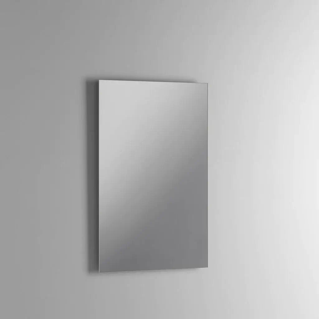 Mobile Bagno 90cm Sospeso Con Due Cassetti E Specchio Con Lampada - Rovere Cenere