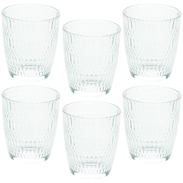 Set 6 bicchieri 310 cc Vetro Trasparente