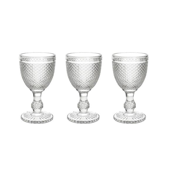 Set 3 calici traspar.cc280 Diamante