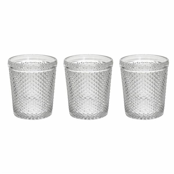 Set 3 bicchieri trasp.cc300 Diamante