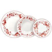 Servizio piatti 18 pezzi Charlotte Rosso